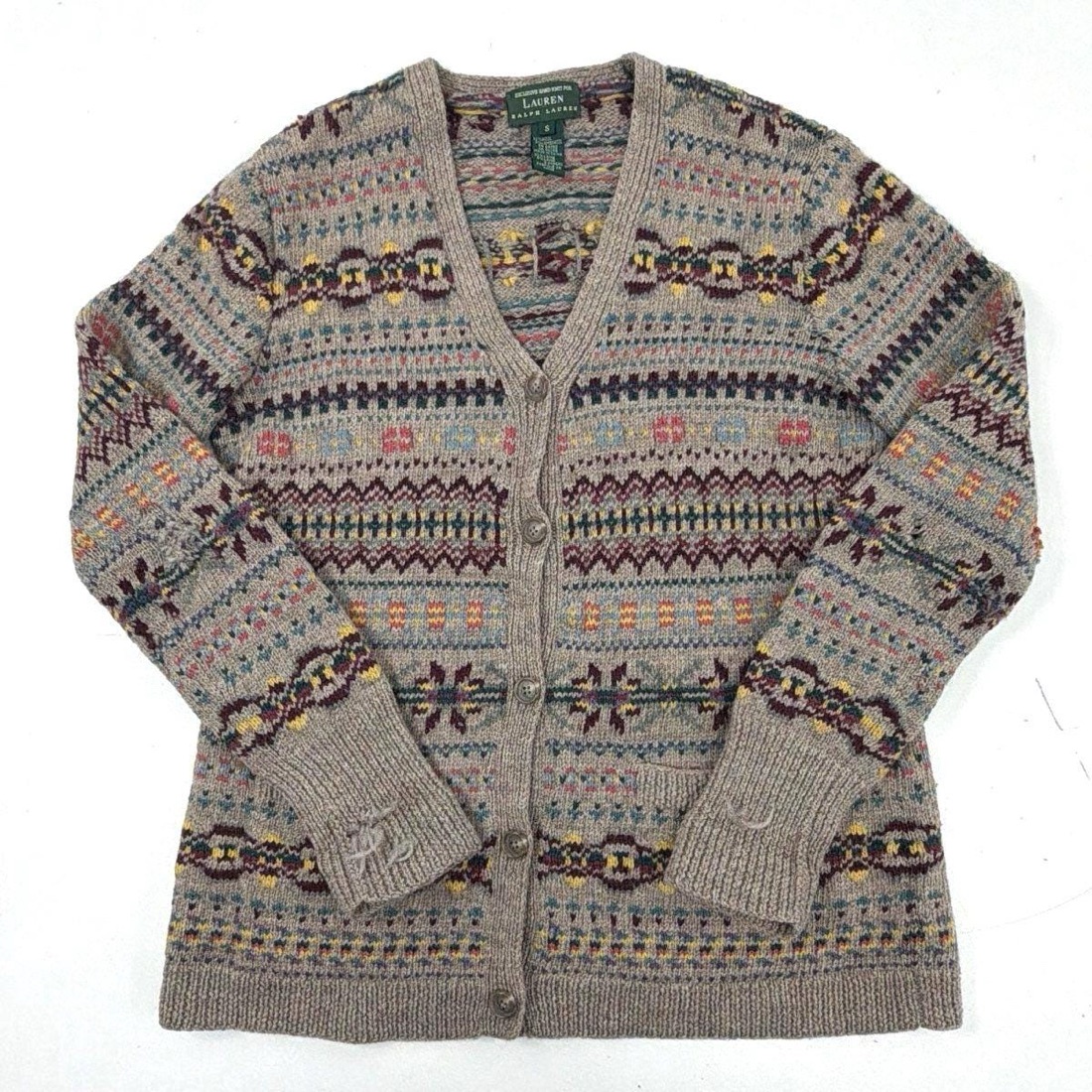Lauren Ralph Lauren Fair Isle wool button cardigan