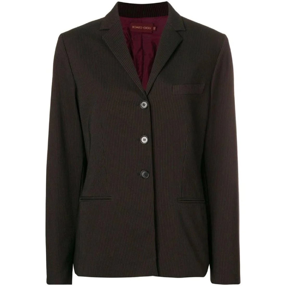 Romeo Gigli Dark brown tailored blazer
