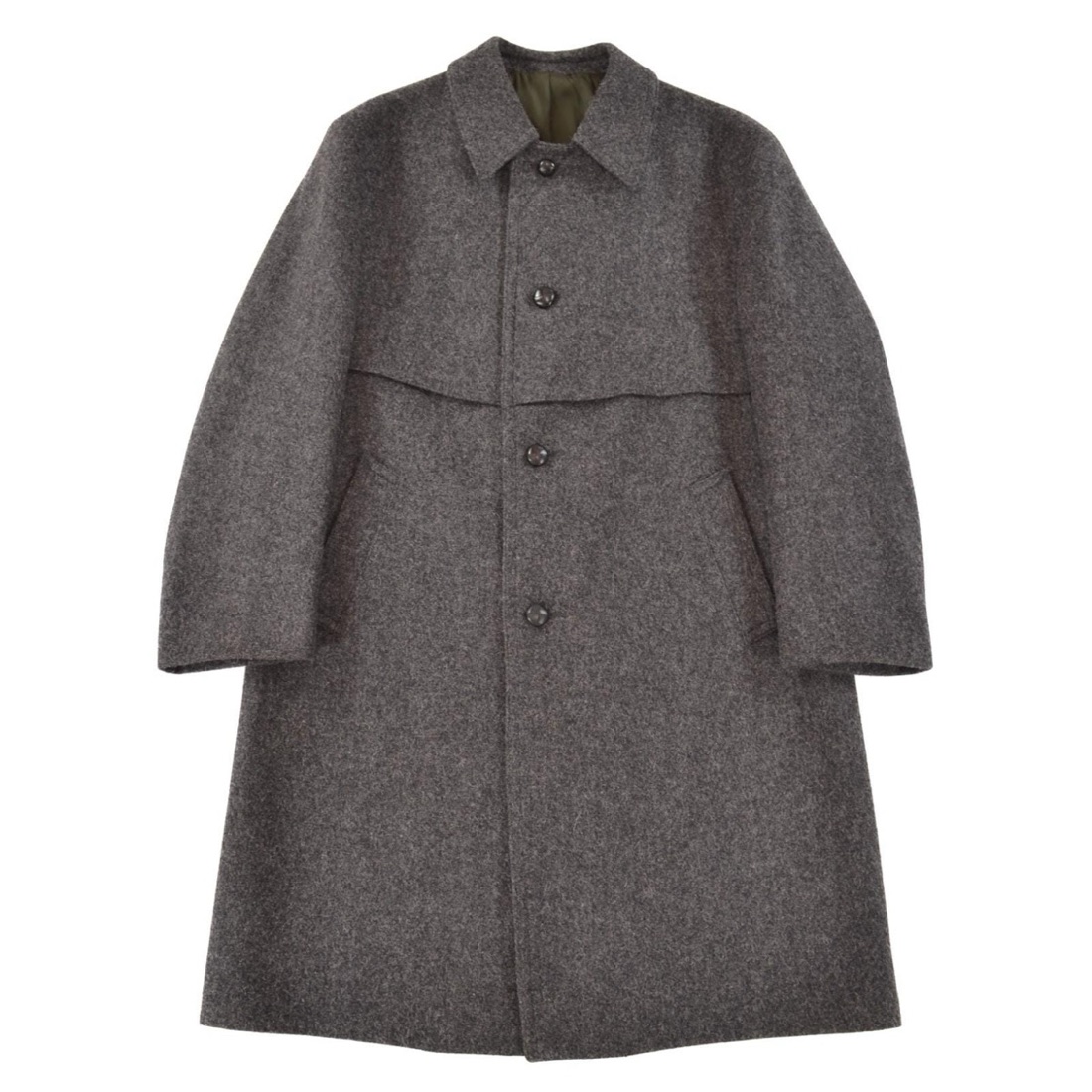 Lodenfrey Grey wool loden overcoat