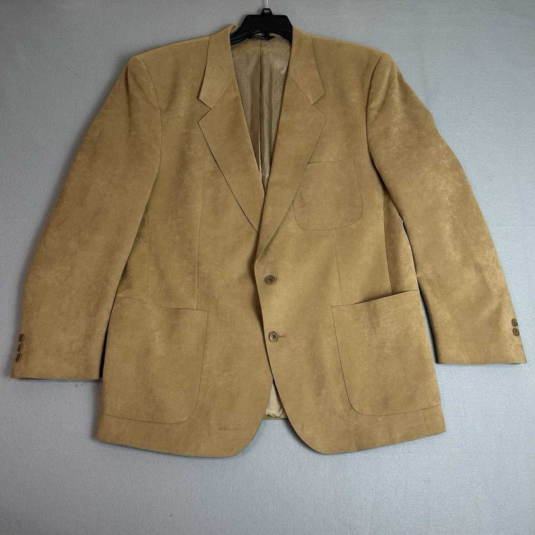 Halston Camel suede-look blazer