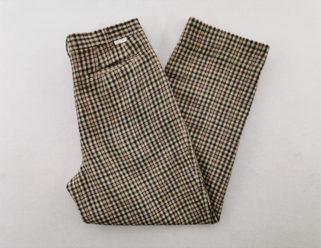 Courrèges Houndstooth wool trousers