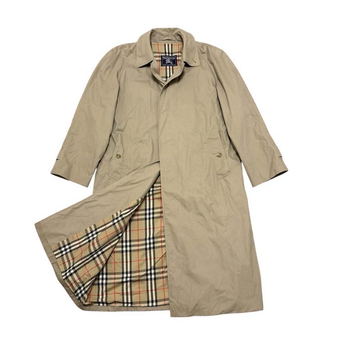 Burberry Camel trench coat with check lining